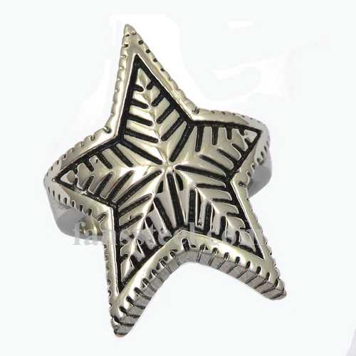 FSR12W79 pentagon star leaf Ring